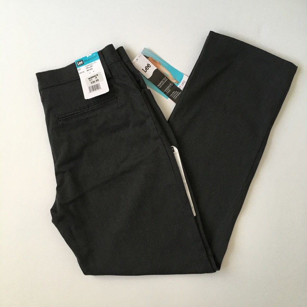 Lee women’s relaxed fit straight leg pants, 2P